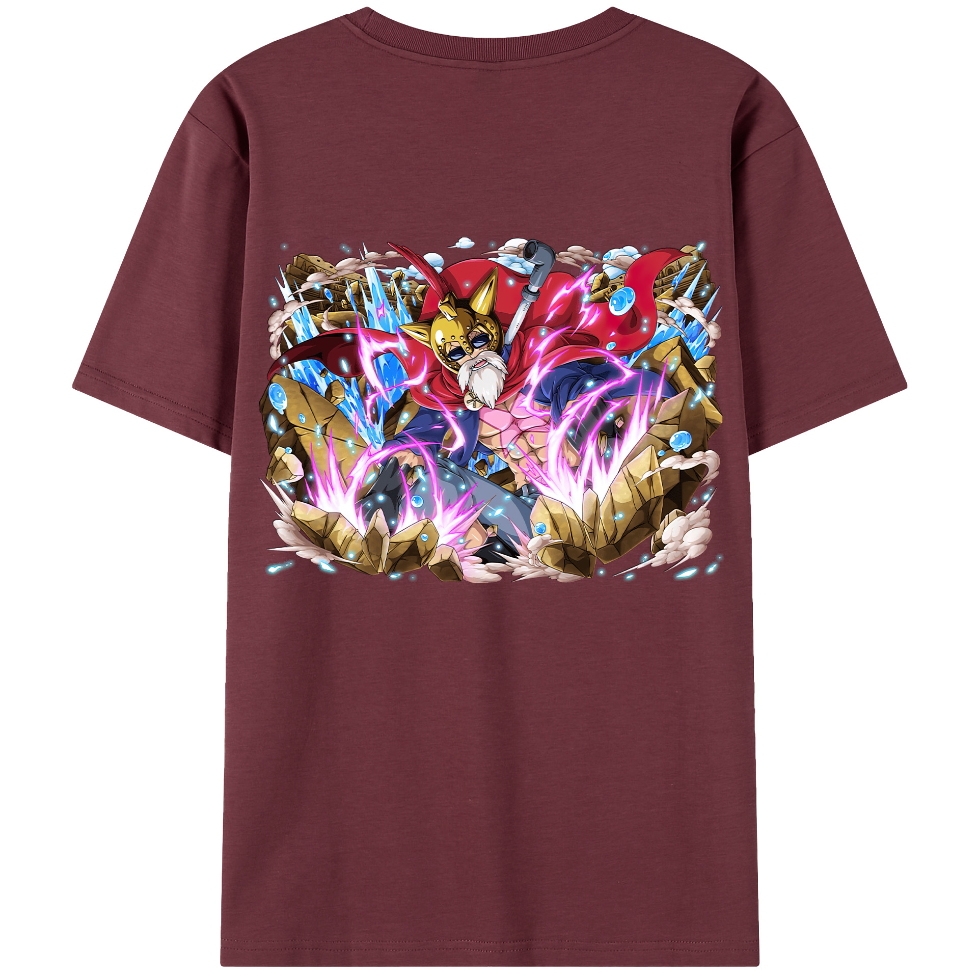 ワンピース モンキー・D・ルフィ ONE PIECE Monkey D. Luffy 綿100％半袖Tシャツ（背面プリント）